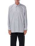 Striped cotton shirt White Blue