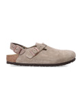 Birkenstock Tokio nubuck leather mules with strap Taupe Upper