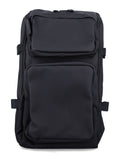 Rains Trail Cargo Waterproof Backpack Black Polyester Coating