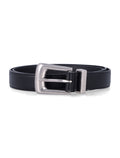 Saint Laurent Folk Smooth Leather Belt Black Calf Skin