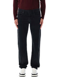 Saint Laurent Low-Rise Slim Jeans Black Carbon Cotton