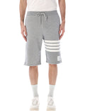 Thom Browne fleece sweatshorts Light Grey Cotton Lining Short