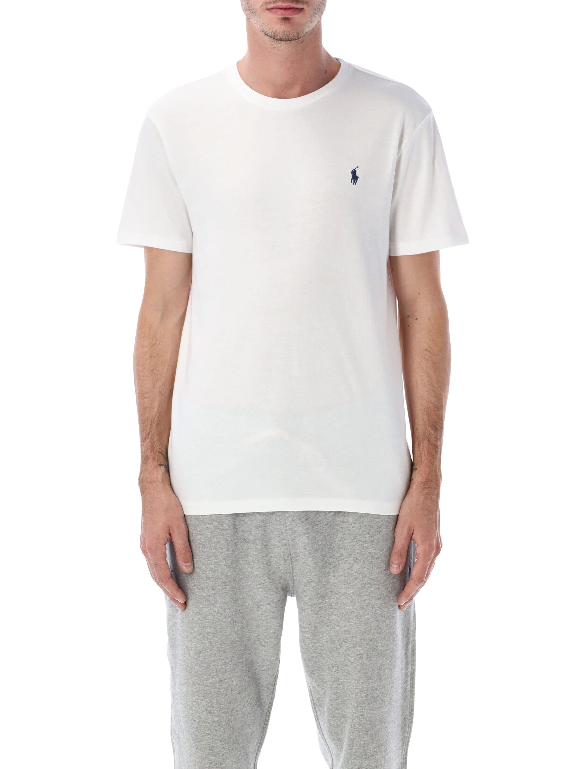 Polo Ralph Lauren cotton jersey t-shirt custom slim-fit White Tshirt