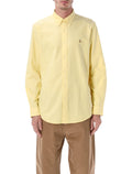 Iconic Custom Fit Oxford Shirt Yellow Cotton