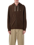 Polo Ralph Lauren cotton-blend zip hoodie Brown Sweatshirt