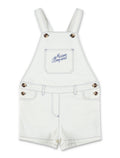 Bonpoint Laga organic cotton short overalls Ecru Jumpsuit
