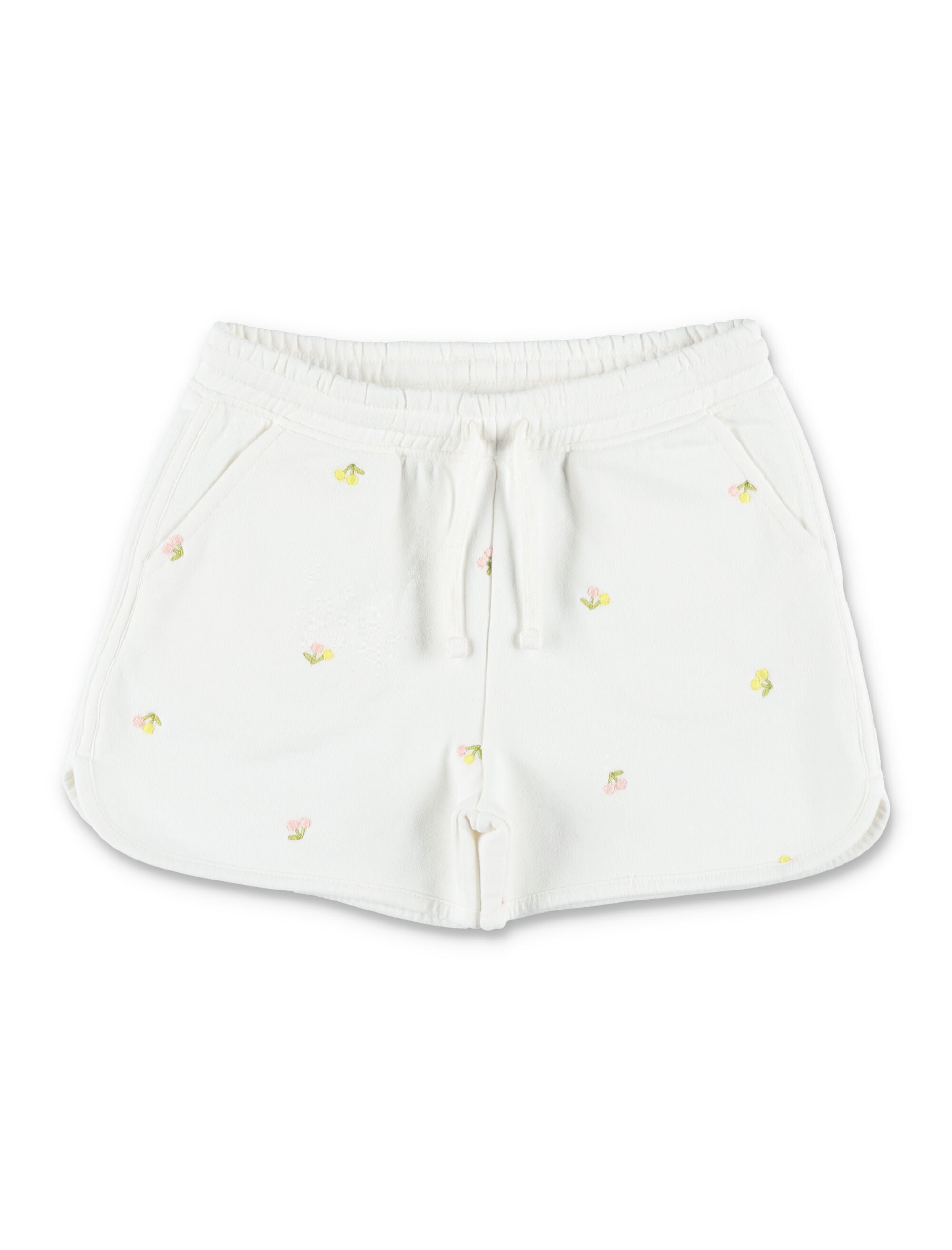 Bonpoint organic cotton Caroline Cherry sweatshorts Ecru Short