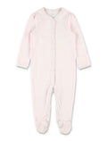 Polo Ralph Lauren baby girl floral-trim cotton coverall Pink Jumpsuit