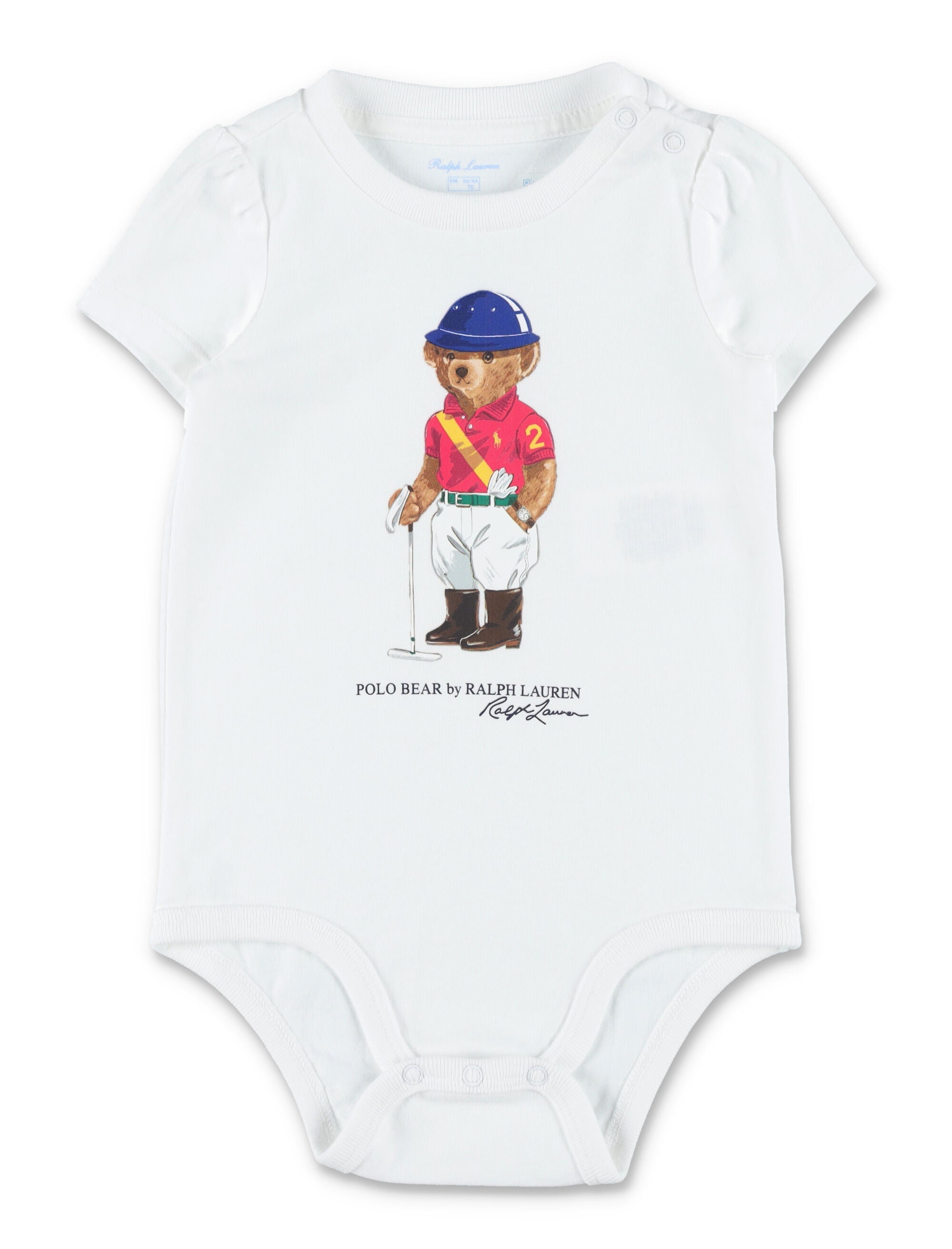 Polo Ralph Lauren baby Bear bodysuit White Cotton
