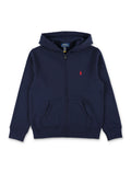 Polo Ralph Lauren kids full-zip hoodie Cruise Navy Cotton Sweatshirt