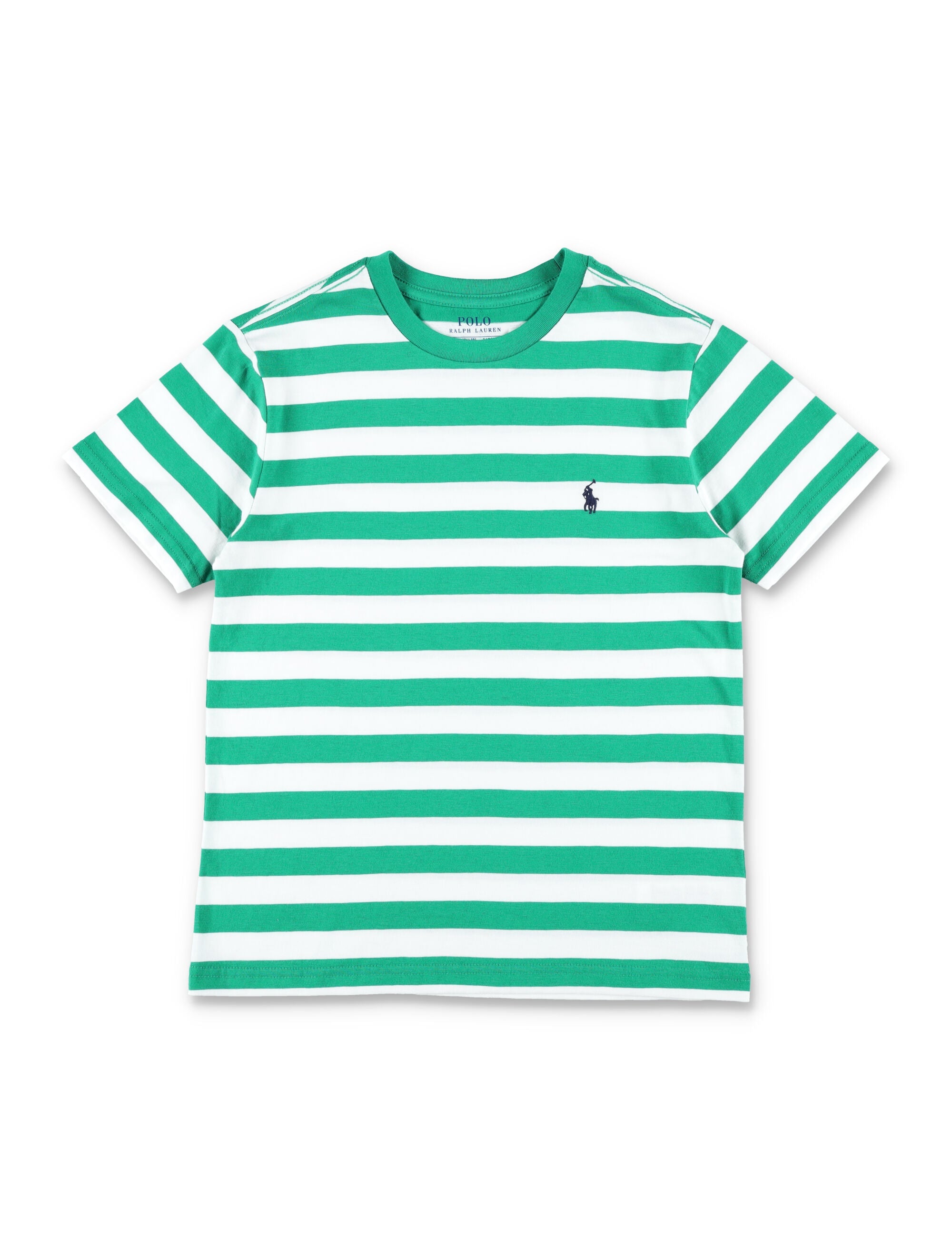 Polo Ralph Lauren boy striped cotton t-shirt Green/white