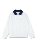Polo Ralph Lauren half-zip kids sweatshirt White Cotton