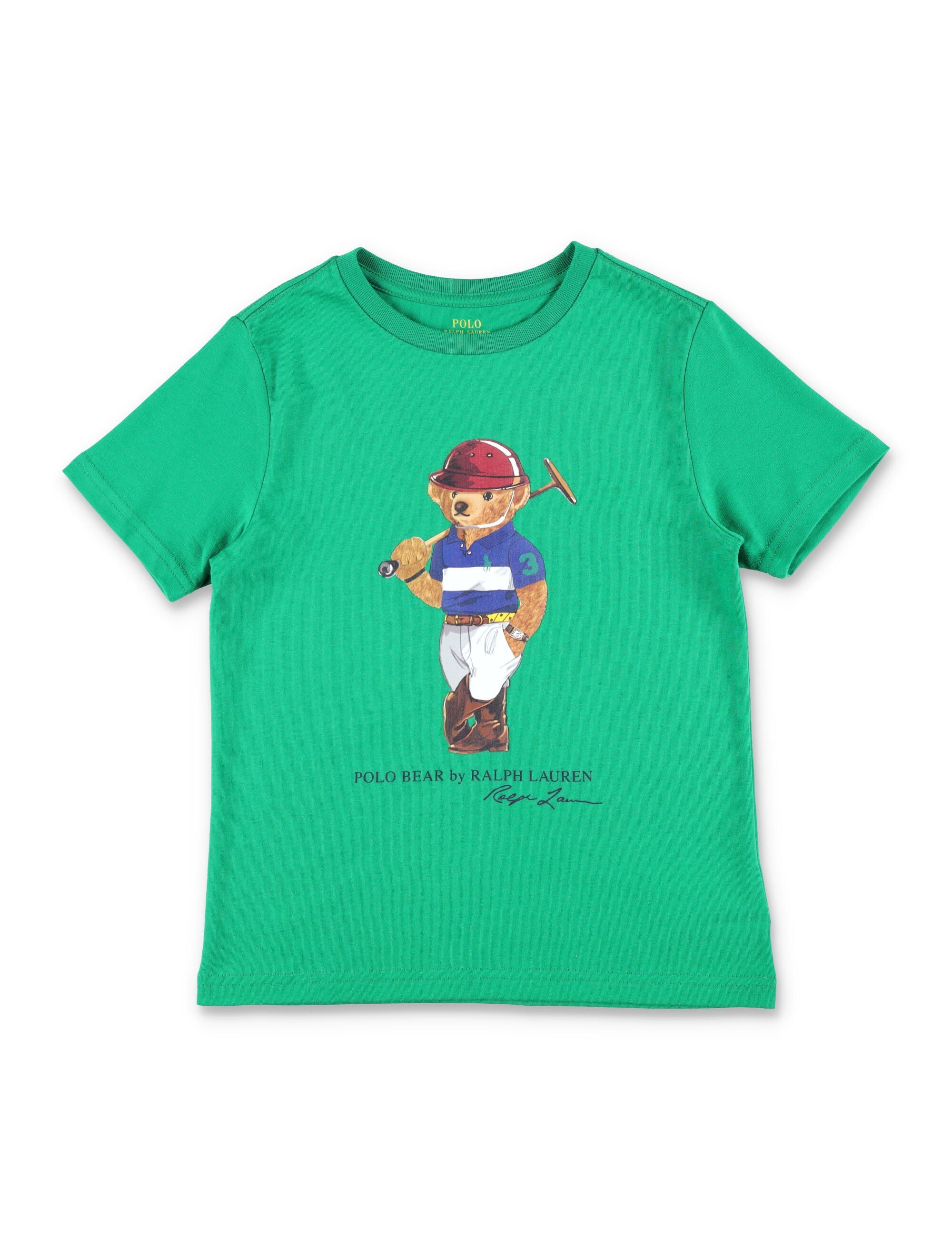 Polo Ralph Lauren Bear boys t-shirt Cruise Green Cotton