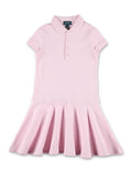 Polo Ralph Lauren girls short-sleeve dress Pink Cotton