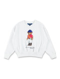 Polo Ralph Lauren kids Bear sweatshirt White Cotton