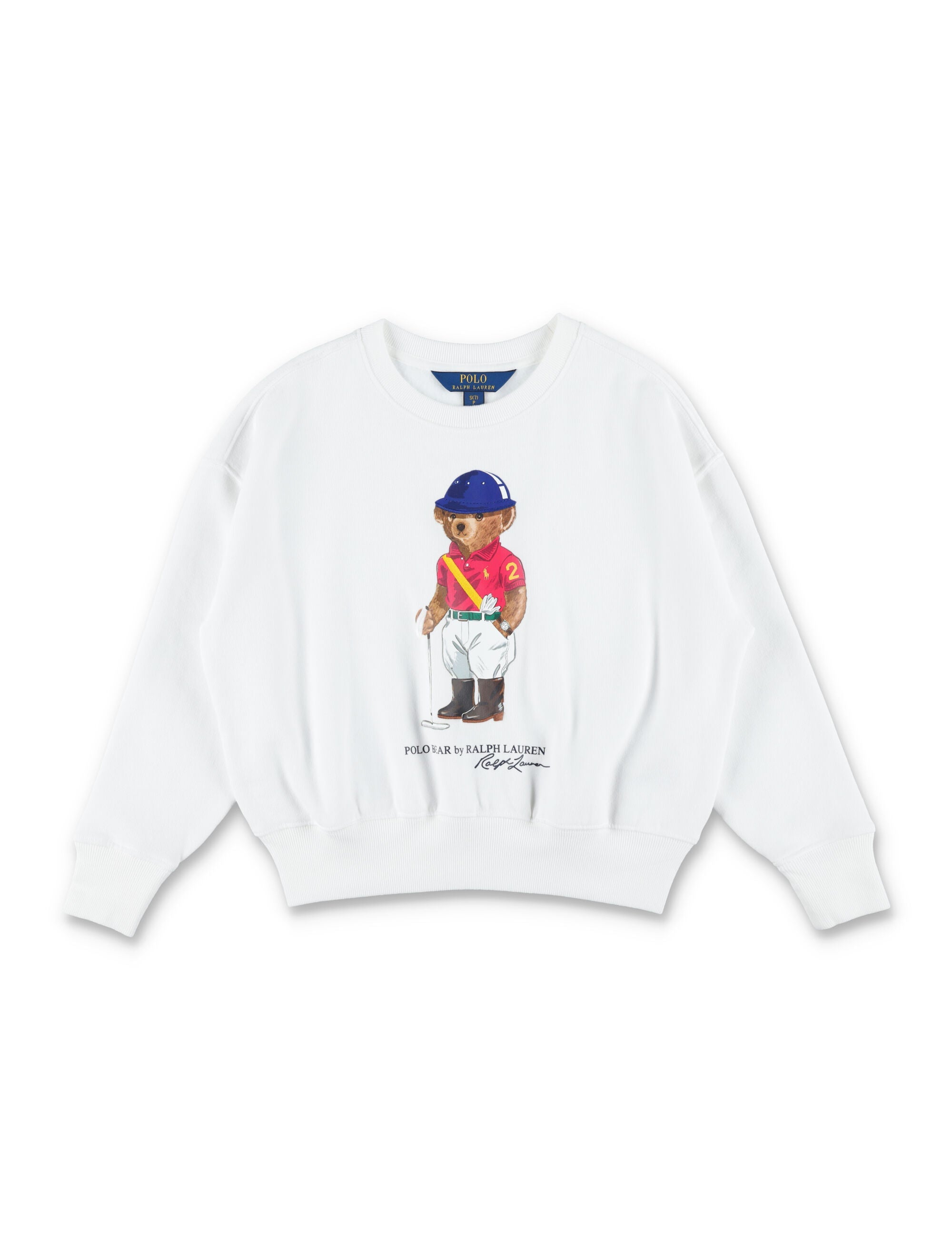 Polo Ralph Lauren kids Bear sweatshirt White Cotton