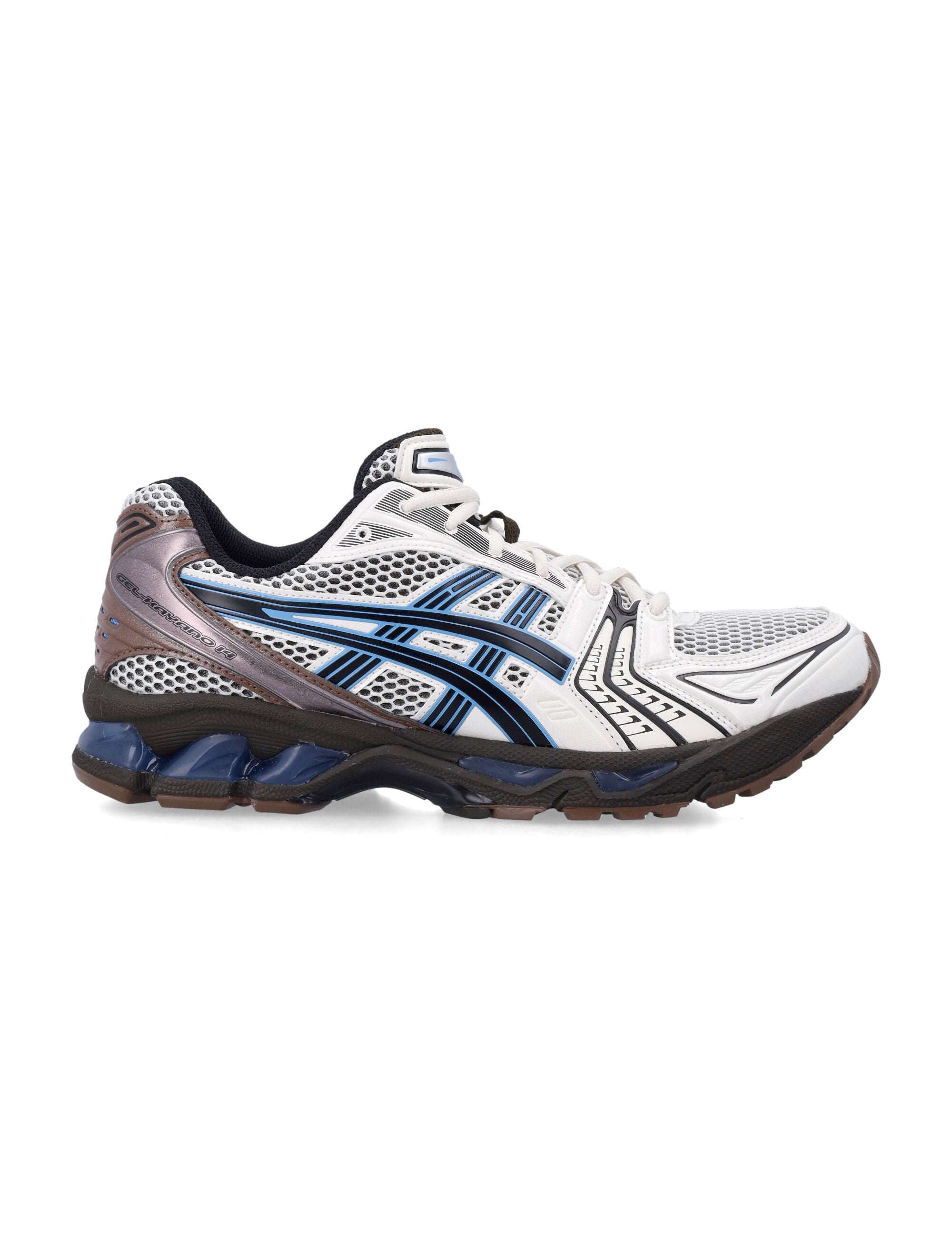 Asics Gel-Kayano 14 Mesh And Faux Leather Sneakers Cream/blue Coast Synthetic Sole