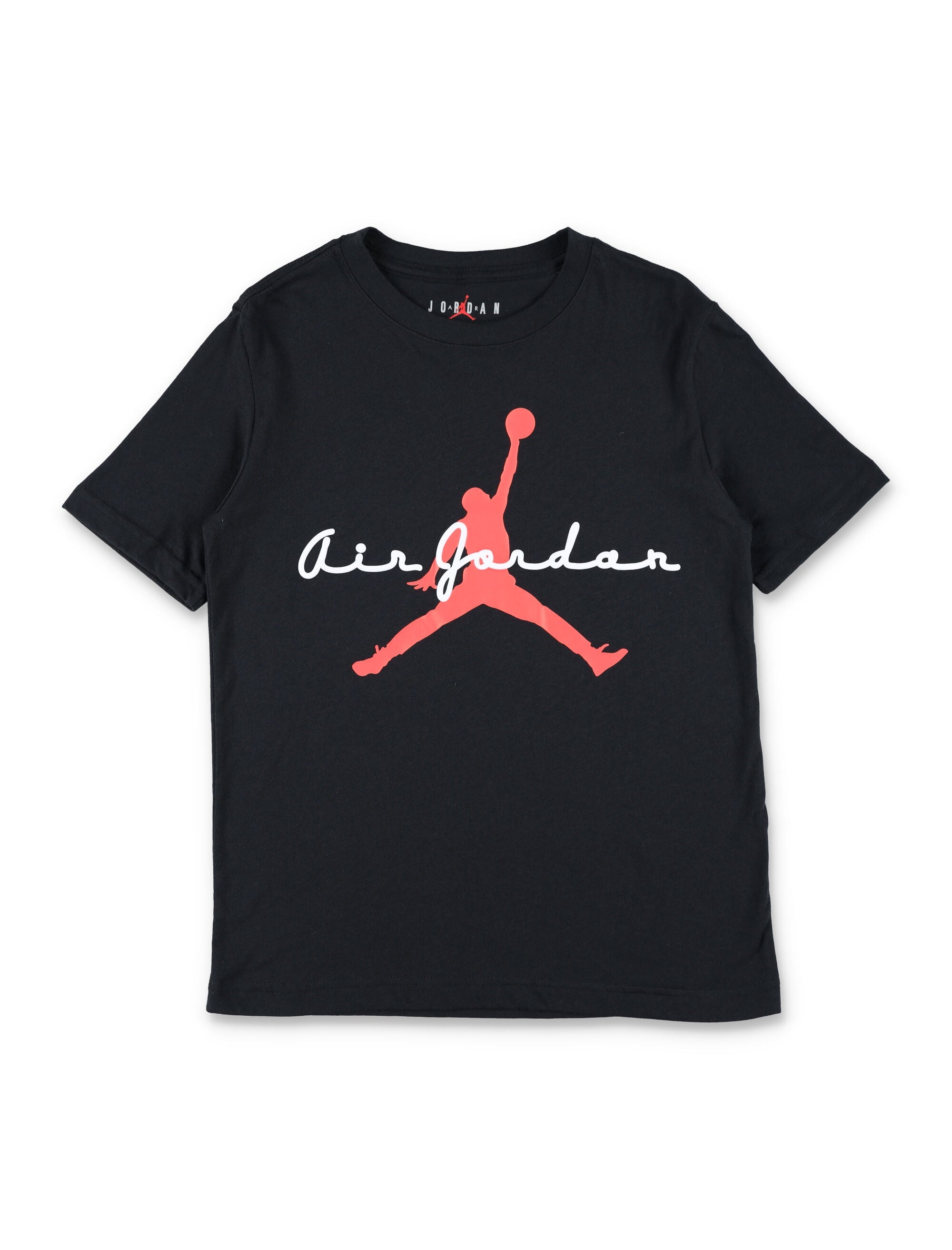 Nike Jordan Air Logo Cotton T-Shirt For Kids Black Tshirt