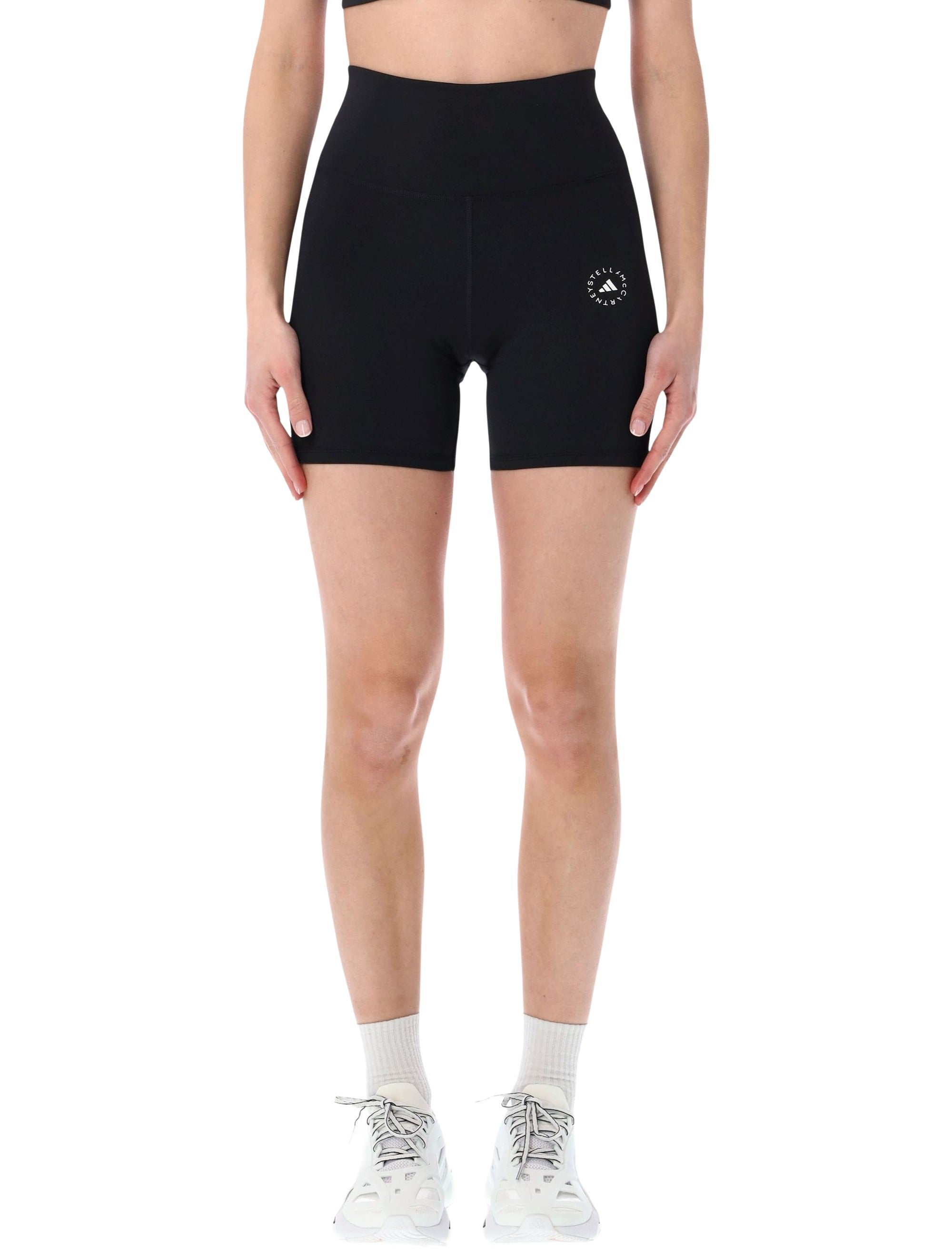 Adidas By Stella Mccartney Yoga Shorts Black Recycled Polyester
