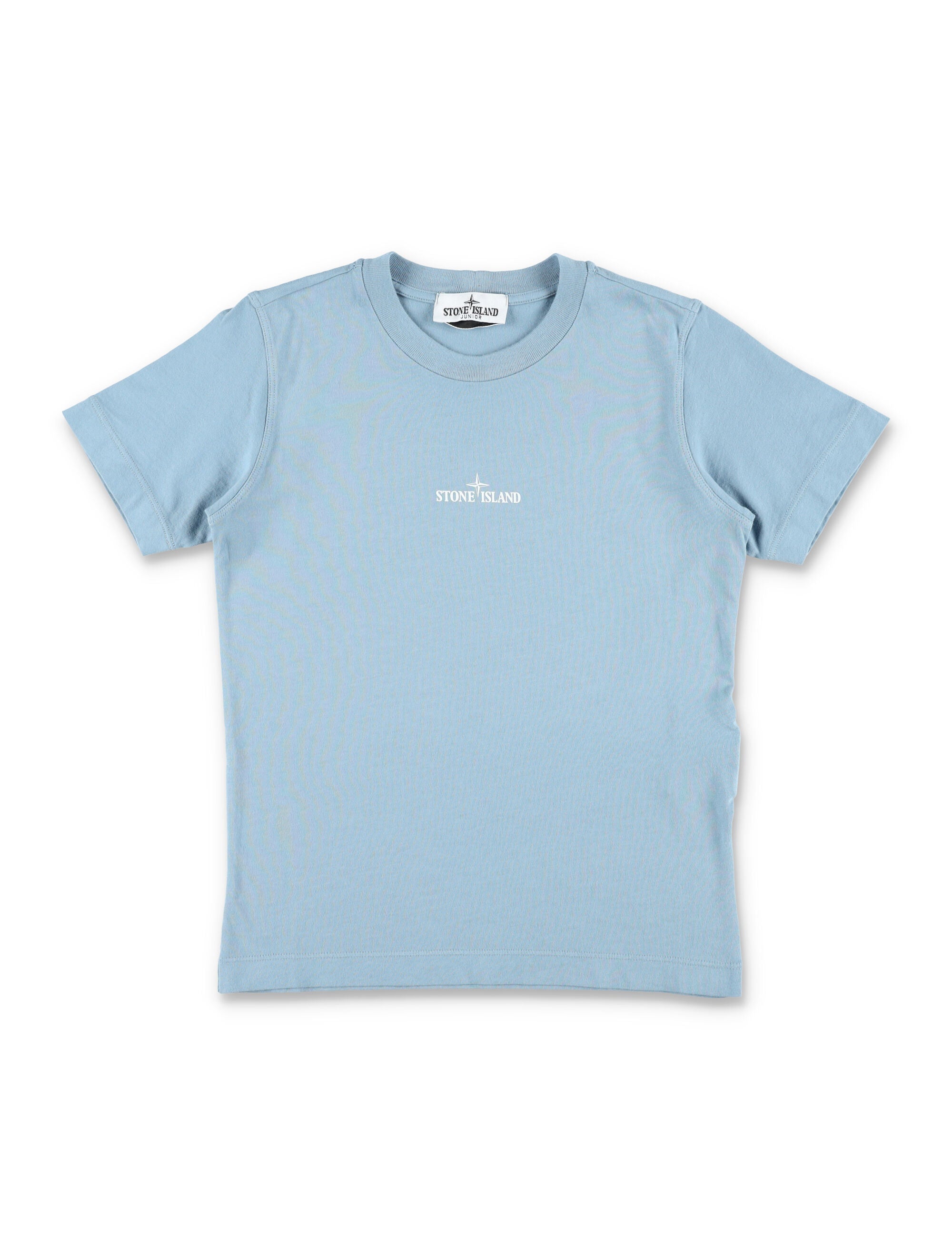 Stone Island Junior Cotton Compass T-Shirt Dust Blue