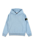 Stone Island Junior hooded sweatshirt for kids Blue Cotton
