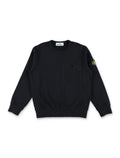 Stone Island black sweatshirt with pocket for kids Cotton