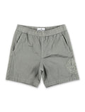 Stone Island Junior Iridescent Nylon Swim Shorts Pearl Grey Polyamide Lining Swimwear