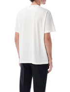 Golden Goose Vintage White Cotton Logo T-Shirt - M