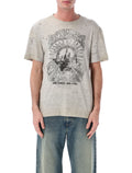 Golden Goose vintage print cotton t-shirt Grey Melange Tshirt