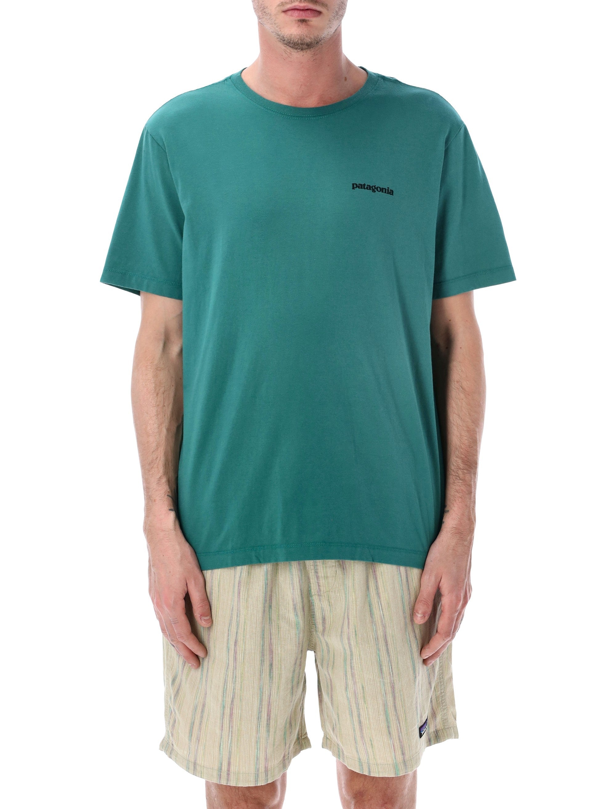 Patagonia P-6 organic cotton Logo tee Green Tshirt
