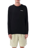 Patagonia P-6 logo long-sleeve t-shirt Black Recycled Cotton Tshirt
