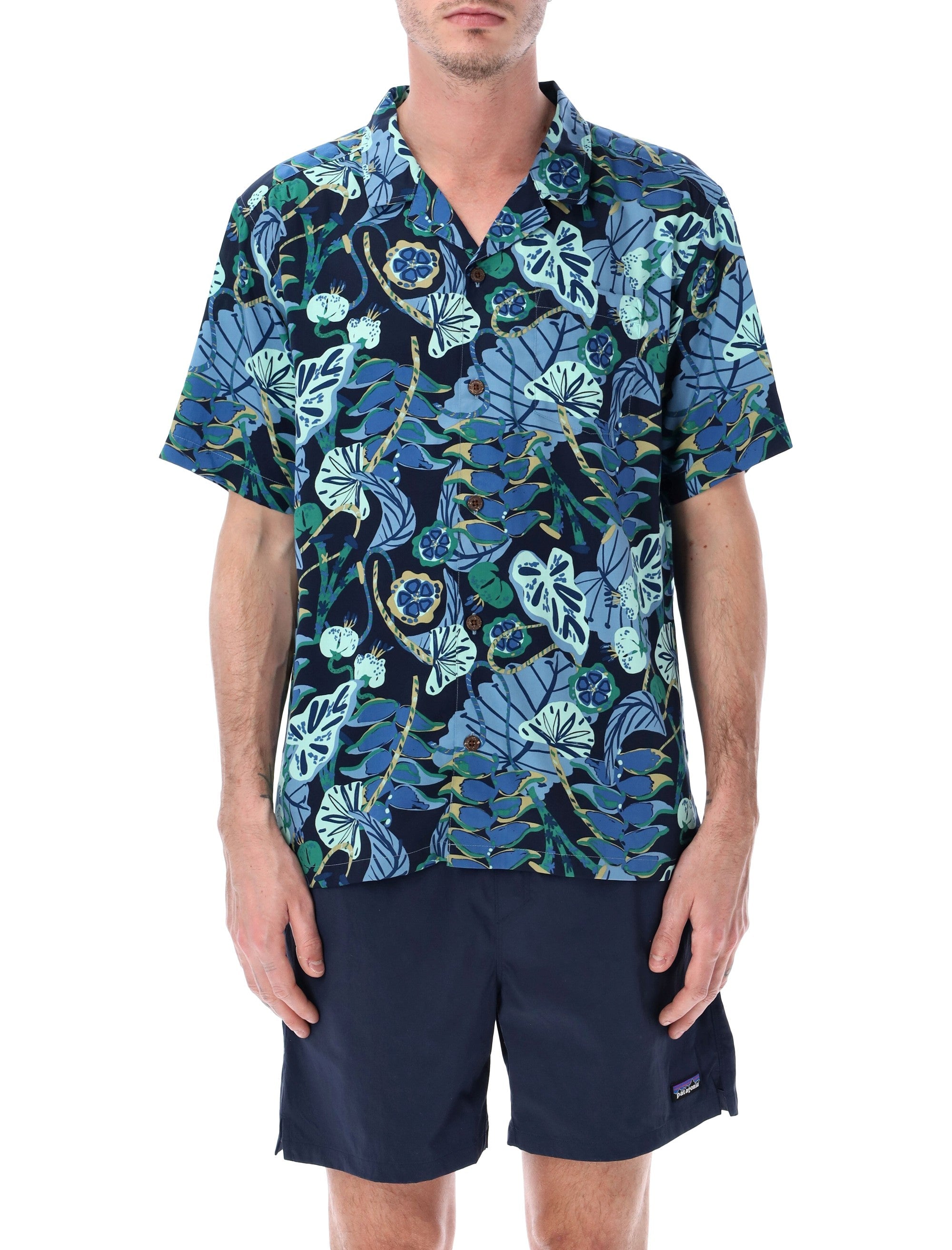 Patagonia Tidal Threads shirt Navy Lyocell