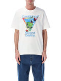 Casablanca Tennis Club Icon Beyond Destiny T-shirt Bright White Organic Cotton Tshirt