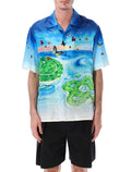 Casablanca Beyond Destiny Silk Shirt Twill Tshirt