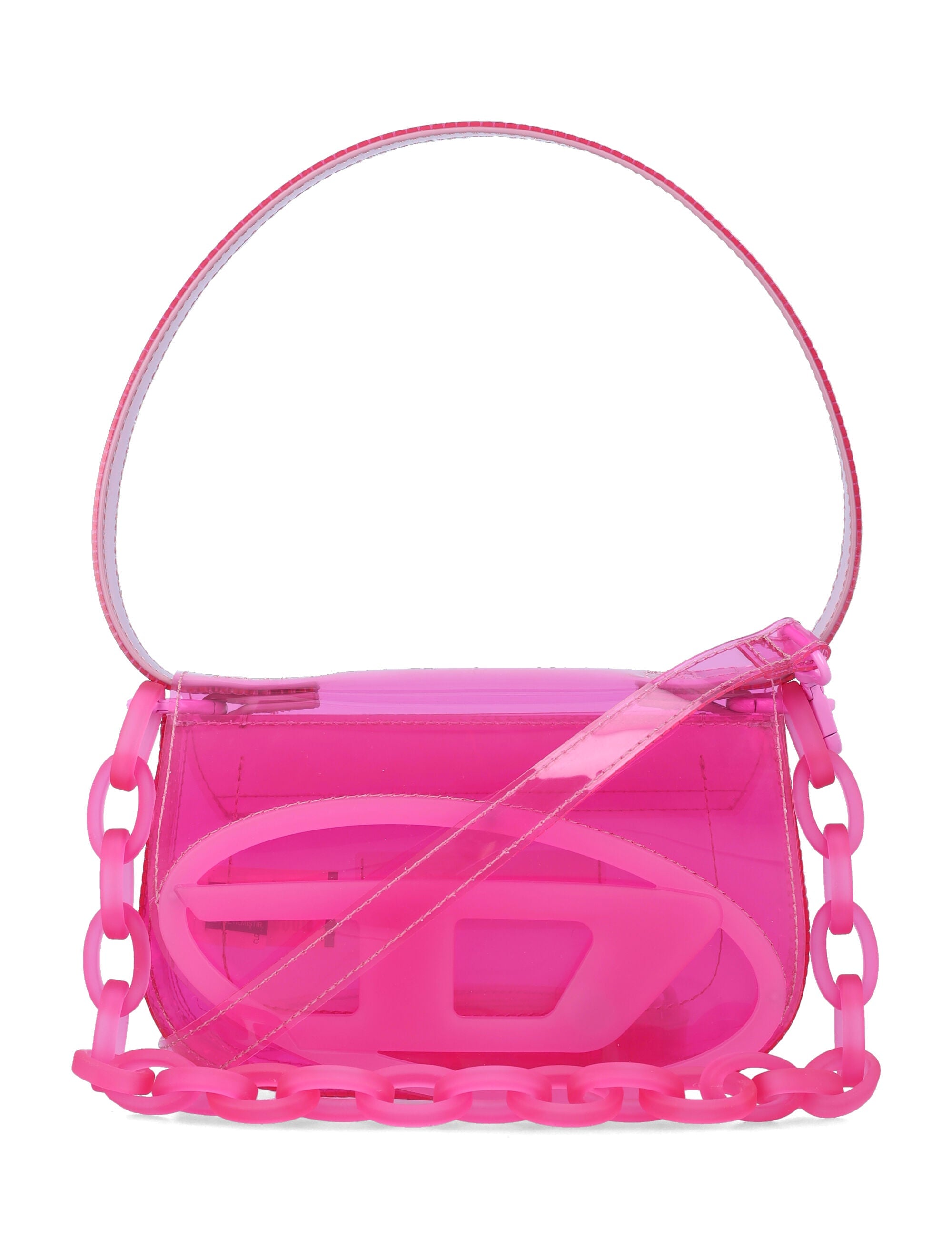Diesel 1DR jelly shoulder bag Fucsia Thermoplastic Polyurethane