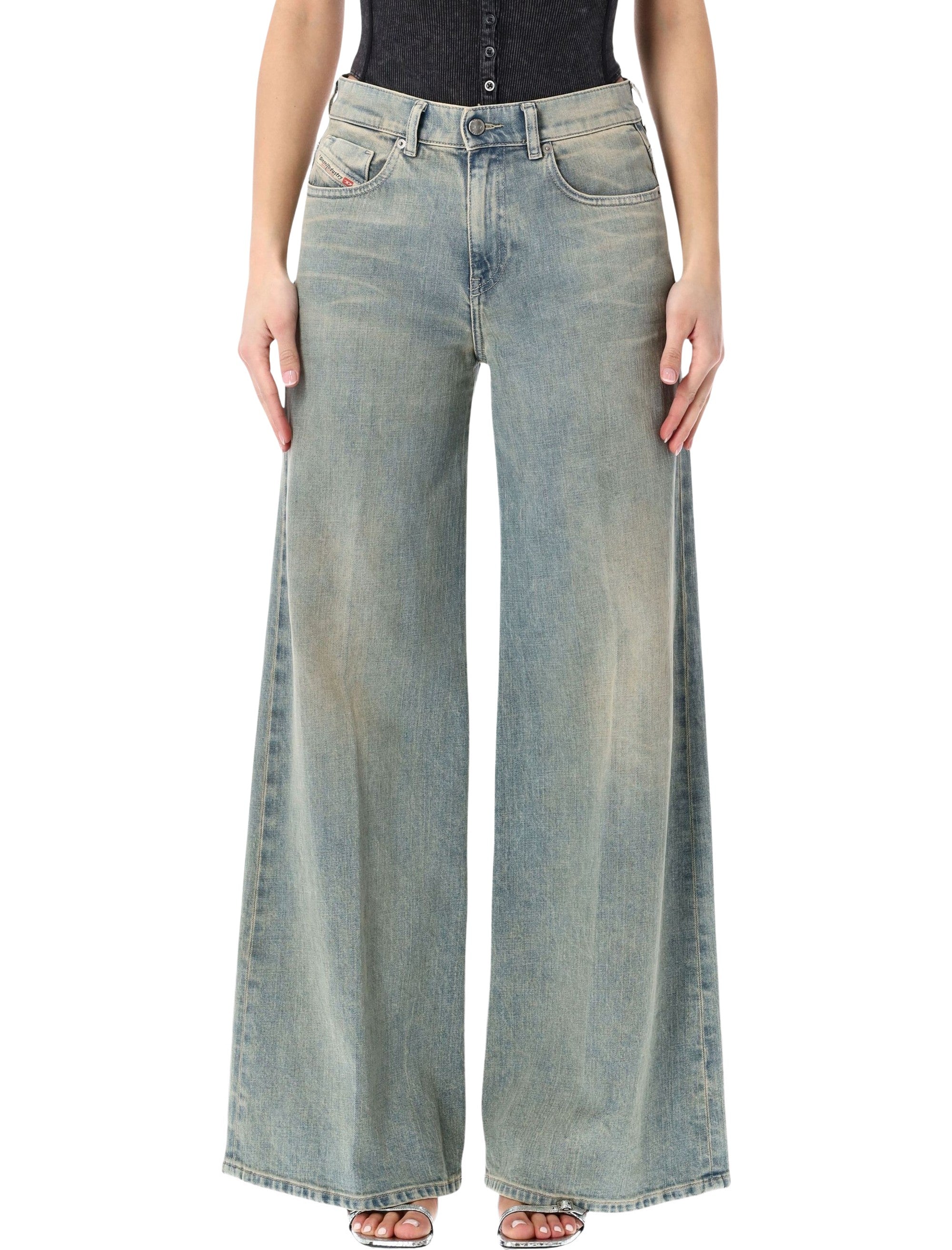 Diesel 1978 D-Akemi flare jeans Dirty Denim Cotton