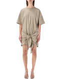 Diesel D-Eivor cotton t-shirt dress Beige
