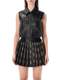 Diesel G-Inko sleeveless bomber jacket Black Washed Polyester Coating Vest