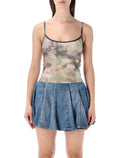 Diesel T-Iplu camou crystal top Camouflage Polyamide