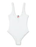Diesel Maura rib bodysuit White Cotton