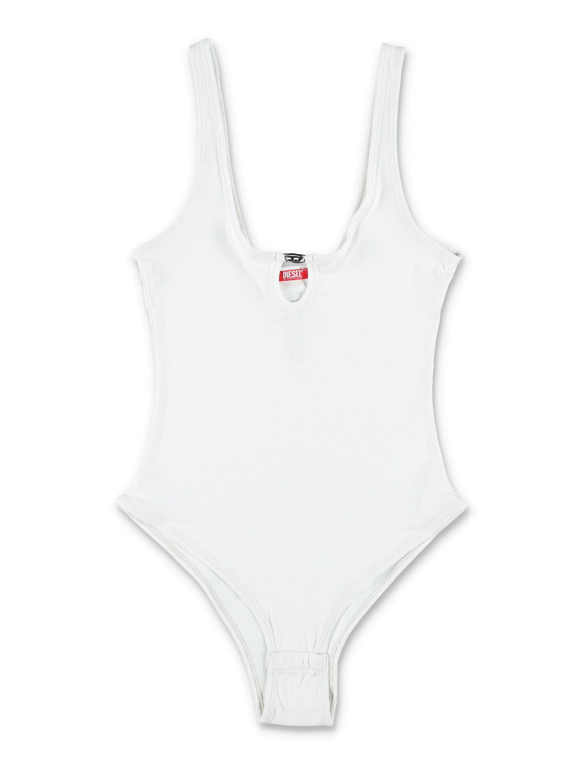 Diesel Maura rib bodysuit White Cotton