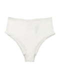 Ribbed Charli Brief White Cotton Slip