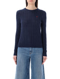 Polo Ralph Lauren touch Julianna cable-knit sweater Hunter Navy Cotton