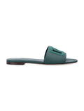 Dolce & Gabbana crystal embellished flat Green Upper Sandal