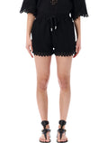 Marant Étoile Balyme cotton shorts Faded Black