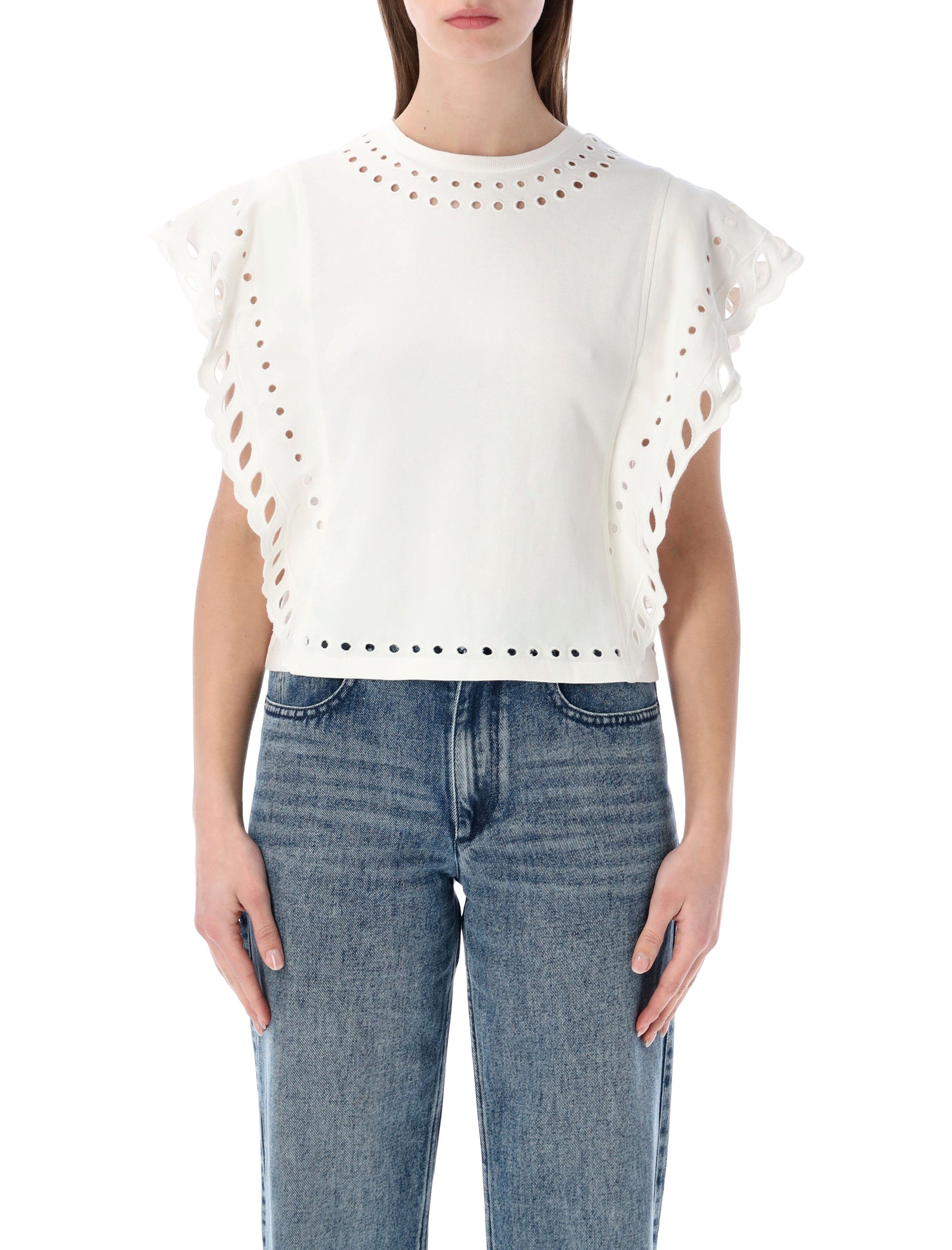 Marant Étoile Odyle cotton T-shirt Ecru