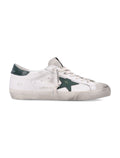 Golden Goose white and green Super Star sneakers Upper