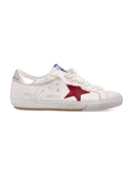 Golden Goose Super-Star leather sneakers White Red Platinum Upper