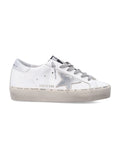 Golden Goose Hi Star leather womens sneaker White Silver Upper