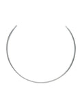MM6 Maison Margiela logo choker Silver Brass Necklace